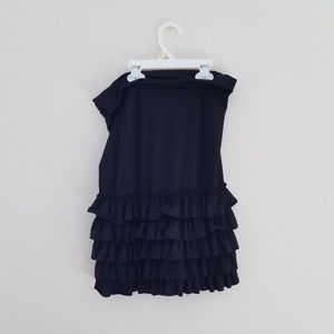 Black ruffled skirt extender!